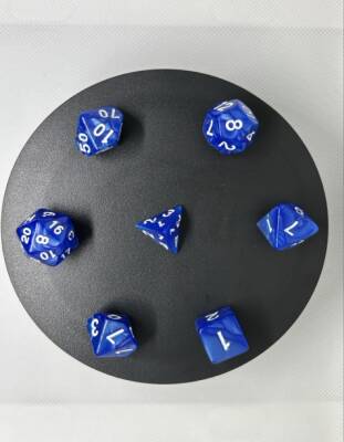 DND FRP 7’li Zar Seti – Sedefli Mavi | Dungeons & Dragons Masaüstü RPG Oyun Zarı Seti - 3