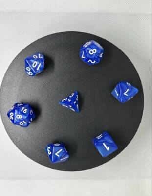 DND FRP 7’li Zar Seti – Sedefli Mavi | Dungeons & Dragons Masaüstü RPG Oyun Zarı Seti - 5