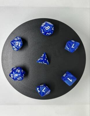 DND FRP 7’li Zar Seti – Sedefli Mavi | Dungeons & Dragons Masaüstü RPG Oyun Zarı Seti - 7