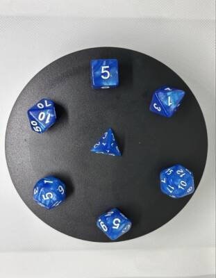 DND FRP 7’li Zar Seti – Sedefli Mavi | Dungeons & Dragons Masaüstü RPG Oyun Zarı Seti - 4