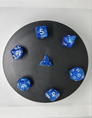 DND FRP 7’li Zar Seti – Sedefli Mavi | Dungeons & Dragons Masaüstü RPG Oyun Zarı Seti - 6