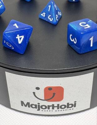 DND FRP 7’li Zar Seti – Sedefli Mavi | Dungeons & Dragons Masaüstü RPG Oyun Zarı Seti - 5