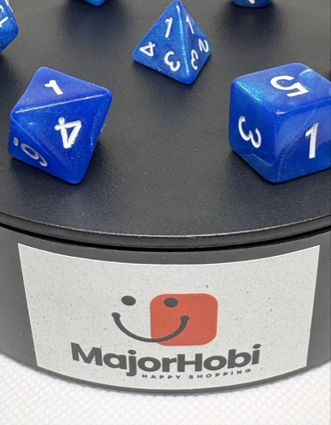 DND FRP 7’li Zar Seti – Sedefli Mavi | Dungeons & Dragons Masaüstü RPG Oyun Zarı Seti - 5