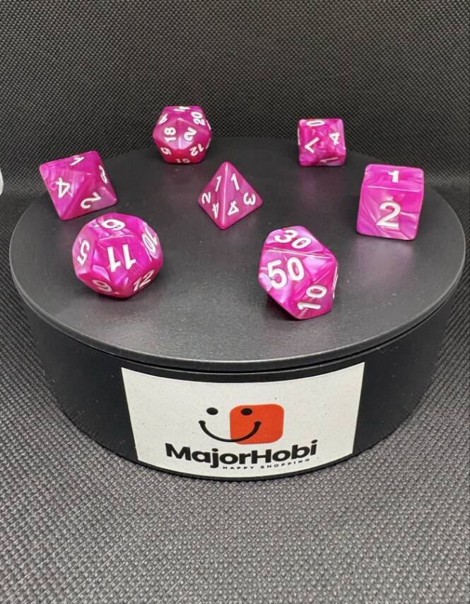 DND FRP 7’li Zar Seti – Sedefli Mor | Dungeons & Dragons Masaüstü RPG Oyun Zarı Seti - 5