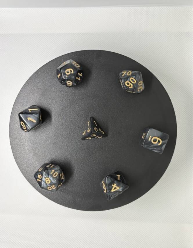 DND FRP 7’li Zar Seti – Sedefli Siyah | Dungeons & Dragons Masaüstü RPG Oyun Zarı Seti - 2