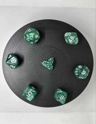 DND FRP 7’li Zar Seti – Sedefli Yeşil | Dungeons & Dragons Masaüstü RPG Oyun Zarı Seti - 3