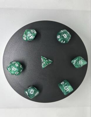DND FRP 7’li Zar Seti – Sedefli Yeşil | Dungeons & Dragons Masaüstü RPG Oyun Zarı Seti - 5