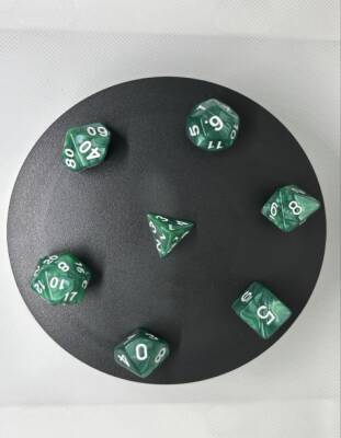 DND FRP 7’li Zar Seti – Sedefli Yeşil | Dungeons & Dragons Masaüstü RPG Oyun Zarı Seti - 7
