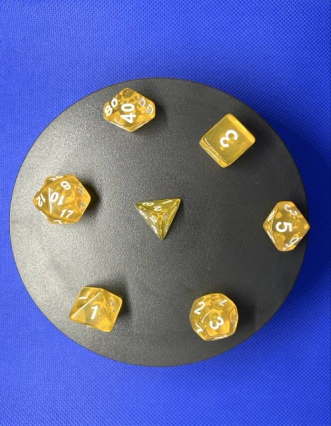 DND FRP 7’li Zar Seti – Şeffaf Koyu Sarı | Dungeons & Dragons Masaüstü RPG Oyun Zarı Seti - 5