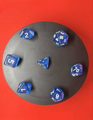 DND FRP 7’li Zar Seti – Şeffaf Mavi | Dungeons & Dragons Masaüstü RPG Oyun Zarı Seti - 2