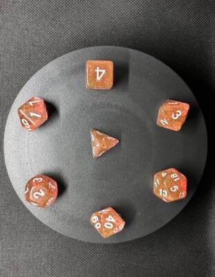 DND FRP 7’li Zar Seti – Simli Yavruağzı | Dungeons & Dragons Masaüstü RPG Oyun Zarı Seti - 7