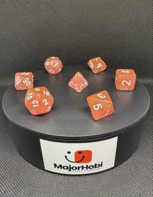 DND FRP 7’li Zar Seti – Simli Yavruağzı | Dungeons & Dragons Masaüstü RPG Oyun Zarı Seti