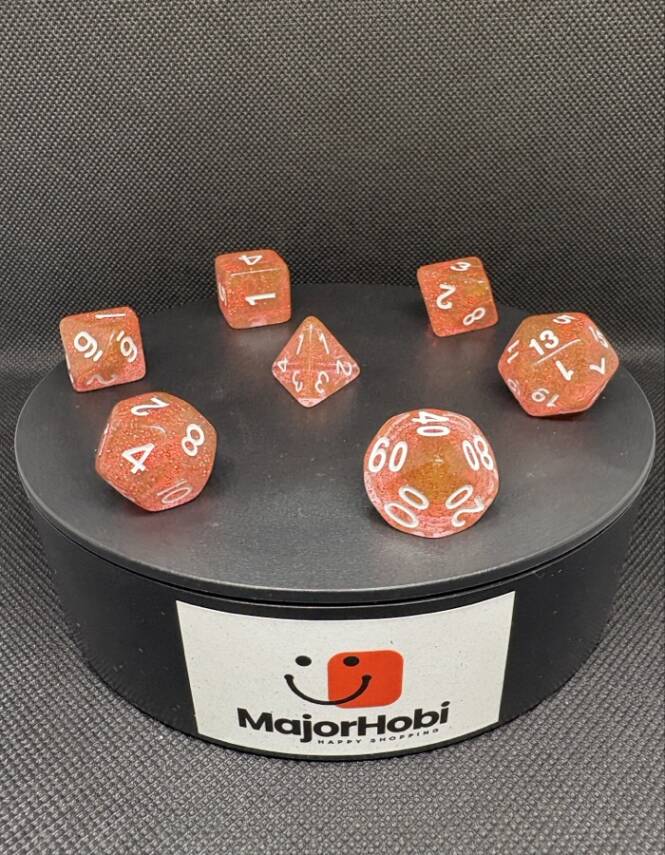 DND FRP 7’li Zar Seti – Simli Yavruağzı | Dungeons & Dragons Masaüstü RPG Oyun Zarı Seti - 5