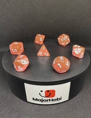 DND FRP 7’li Zar Seti – Simli Yavruağzı | Dungeons & Dragons Masaüstü RPG Oyun Zarı Seti - 6