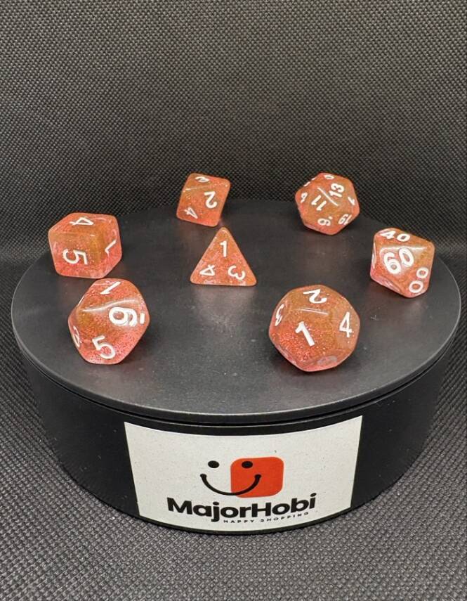 DND FRP 7’li Zar Seti – Simli Yavruağzı | Dungeons & Dragons Masaüstü RPG Oyun Zarı Seti - 6