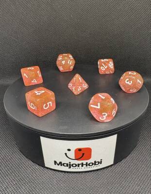 DND FRP 7’li Zar Seti – Simli Yavruağzı | Dungeons & Dragons Masaüstü RPG Oyun Zarı Seti - 8