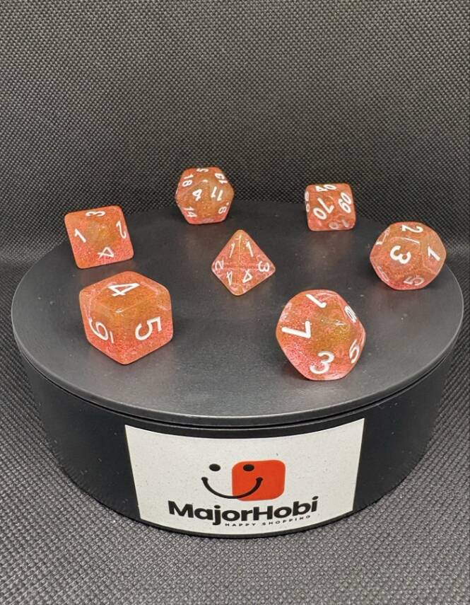 DND FRP 7’li Zar Seti – Simli Yavruağzı | Dungeons & Dragons Masaüstü RPG Oyun Zarı Seti - 8