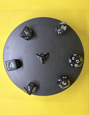 DND FRP 7’li Zar Seti – Siyah | Dungeons & Dragons Masaüstü RPG Oyun Zarı Seti - 2