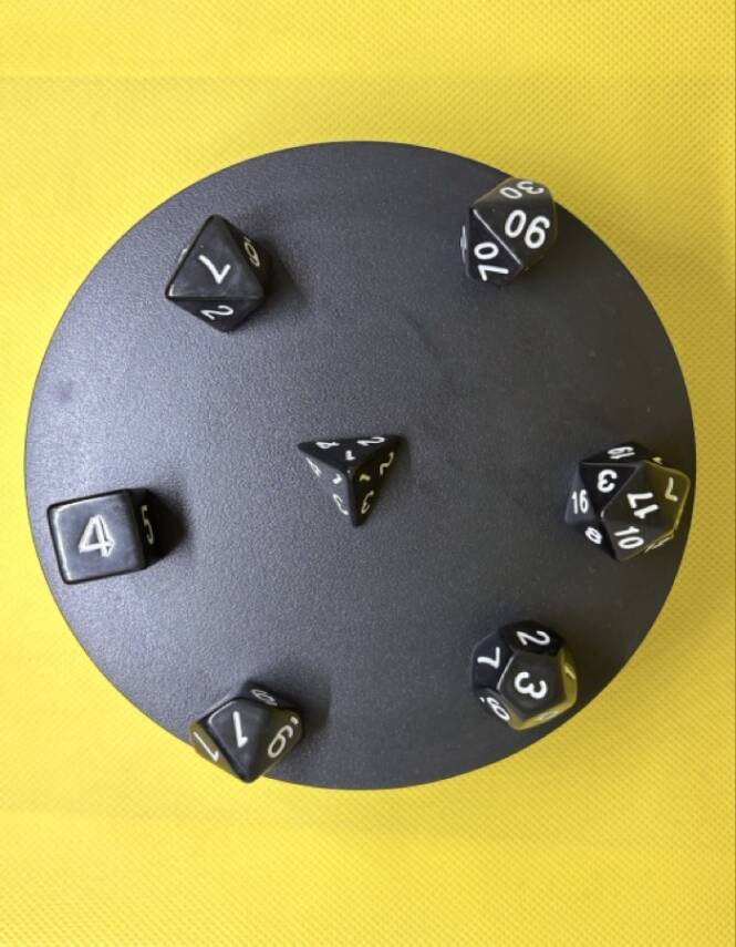 DND FRP 7’li Zar Seti – Siyah | Dungeons & Dragons Masaüstü RPG Oyun Zarı Seti - 2