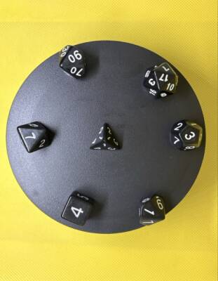 DND FRP 7’li Zar Seti – Siyah | Dungeons & Dragons Masaüstü RPG Oyun Zarı Seti - 5