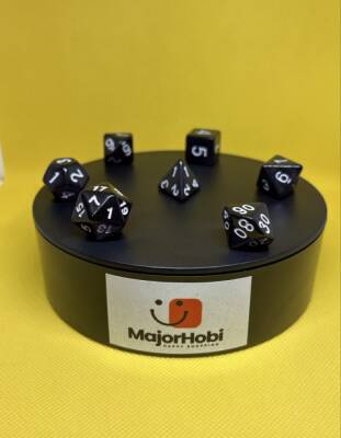 DND FRP 7’li Zar Seti – Siyah | Dungeons & Dragons Masaüstü RPG Oyun Zarı Seti - 3