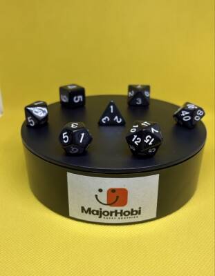 DND FRP 7’li Zar Seti – Siyah | Dungeons & Dragons Masaüstü RPG Oyun Zarı Seti - 4