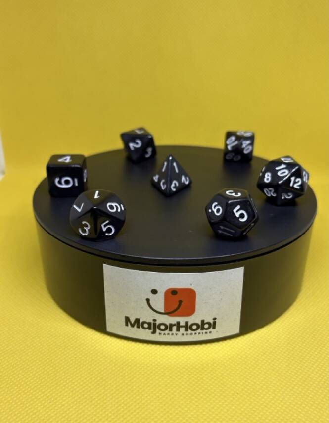 DND FRP 7’li Zar Seti – Siyah | Dungeons & Dragons Masaüstü RPG Oyun Zarı Seti - 6