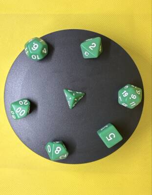 DND FRP 7’li Zar Seti – Yeşil | Dungeons & Dragons Masaüstü RPG Oyun Zarı Seti - 2