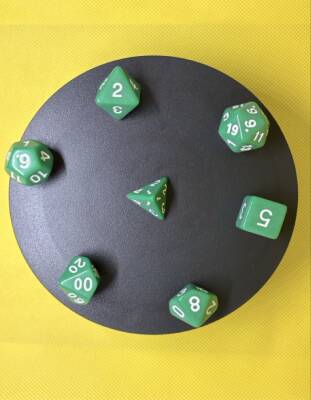 DND FRP 7’li Zar Seti – Yeşil | Dungeons & Dragons Masaüstü RPG Oyun Zarı Seti - 5