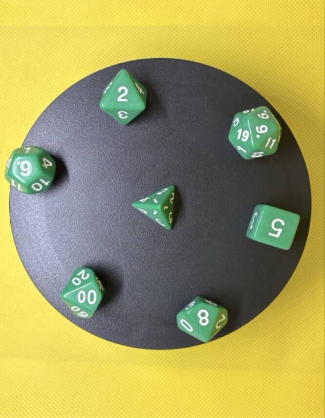 DND FRP 7’li Zar Seti – Yeşil | Dungeons & Dragons Masaüstü RPG Oyun Zarı Seti - 5