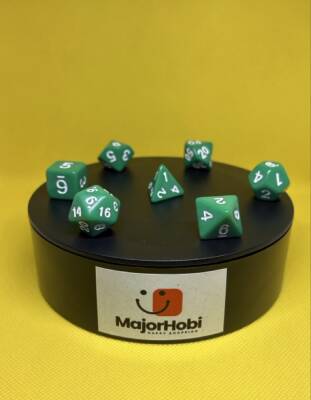 DND FRP 7’li Zar Seti – Yeşil | Dungeons & Dragons Masaüstü RPG Oyun Zarı Seti