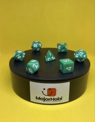 DND FRP 7’li Zar Seti – Yeşil | Dungeons & Dragons Masaüstü RPG Oyun Zarı Seti - 4