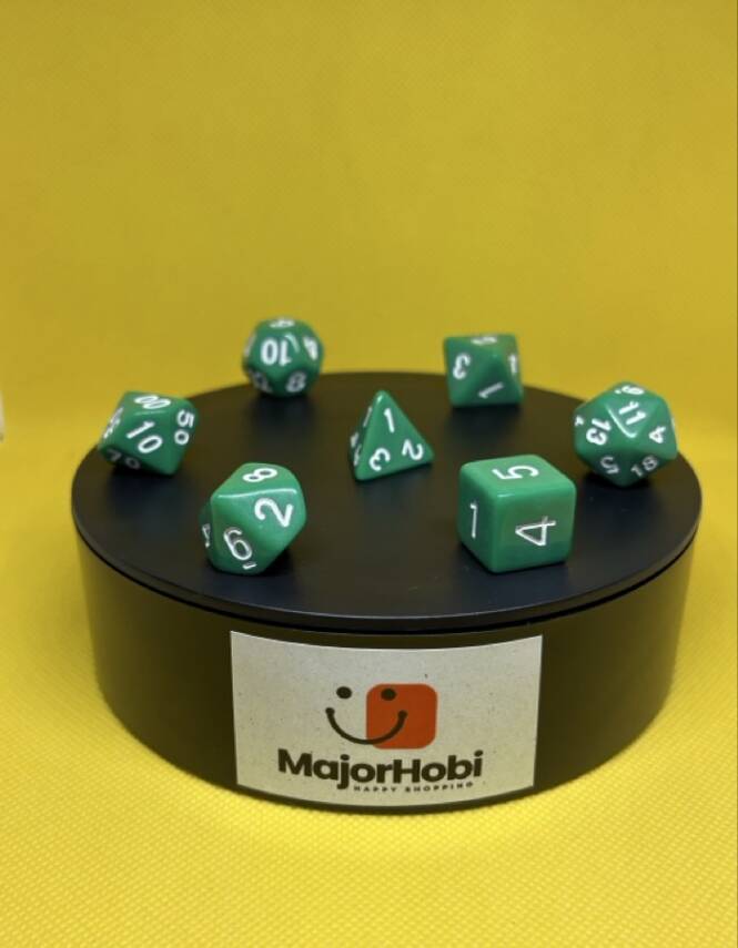 DND FRP 7’li Zar Seti – Yeşil | Dungeons & Dragons Masaüstü RPG Oyun Zarı Seti - 4