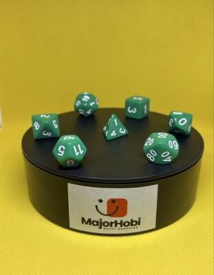 DND FRP 7’li Zar Seti – Yeşil | Dungeons & Dragons Masaüstü RPG Oyun Zarı Seti - 7