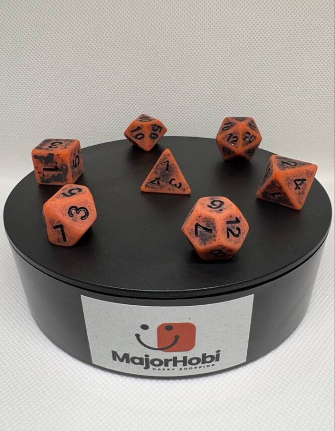 DND FRP 7’li Zar Seti – Yeşil Renk | Dungeons & Dragons Masaüstü RPG Oyun Zarı Seti - 4