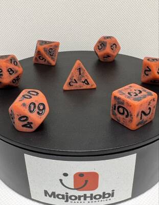 DND FRP 7’li Zar Seti – Yeşil Renk | Dungeons & Dragons Masaüstü RPG Oyun Zarı Seti - 8