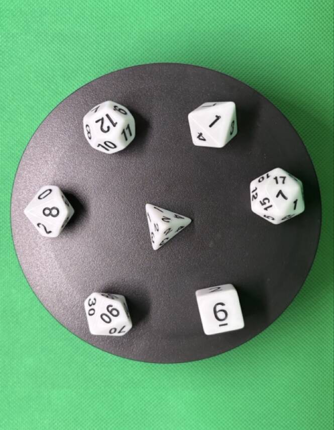 DND FRP 7’li Zar Seti – Beyaz | Dungeons & Dragons Masaüstü RPG Oyun Zarı Seti - 1