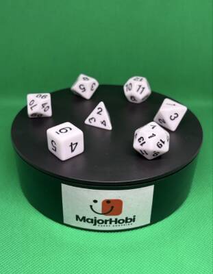 DND FRP 7’li Zar Seti – Beyaz | Dungeons & Dragons Masaüstü RPG Oyun Zarı Seti - 5