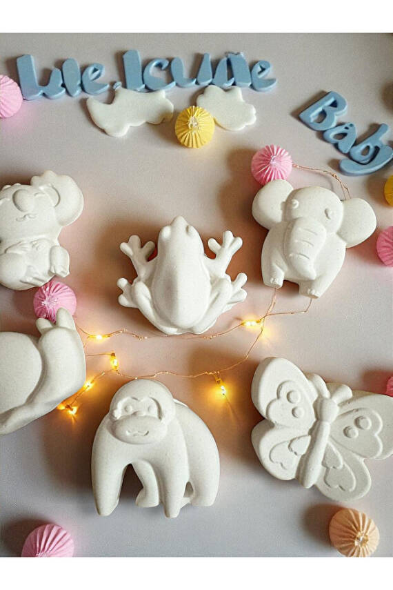 Hayvanlar Çocuk Aktivite Seti Taş Boyama Kendin Yap Seti - 3