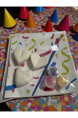 Kalpler Adet Taş Boyama Seti, Kendin Yap, Doğum Günü Hediyesi 10 (5+5)  - 5