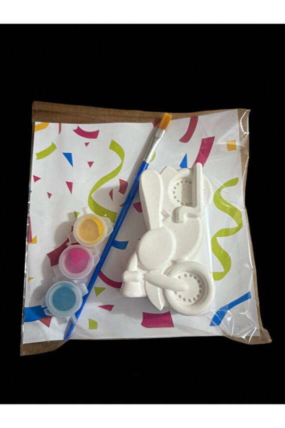 Motorsiklet Taş Boyama Seti, Dıy, kendin Yap, Doğum Günü Hediyesi 6 Adet  - 3