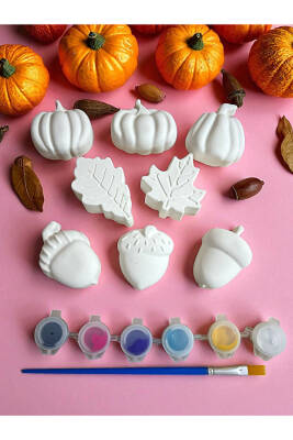 Sonbahar Çocuk Aktivite Seti Taş Boyama Kendin Yap - 4