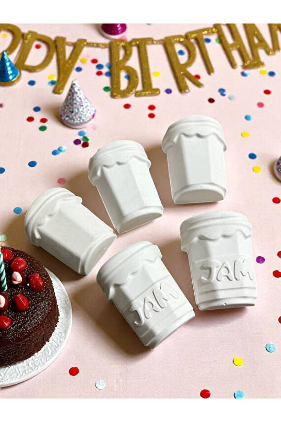 Taş Boyama Seti 5 Adet Kahve Bardağı | Anne & Çocuk Etkinliği | El Becerisi Geliştirici - 2