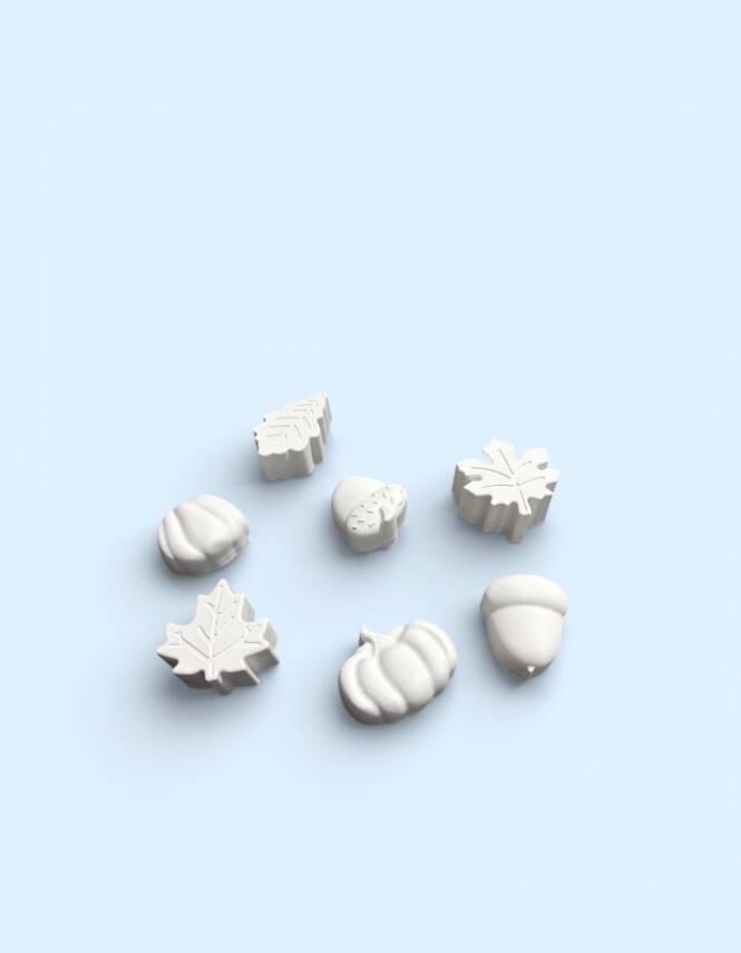 Taş Tozu Sonbahar Figürleri Boyama Seti 8’li – 6 Renk Boya ve Fırça | Çocuklar İçin Hobi - 2