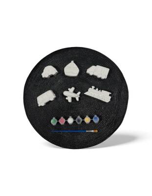 Taş Tozundan El Yapımı Araçlar Boyama Seti – 6 Renk Boya & Fırça | Çocuklar İçin Eğitici Boyama Seti - 8