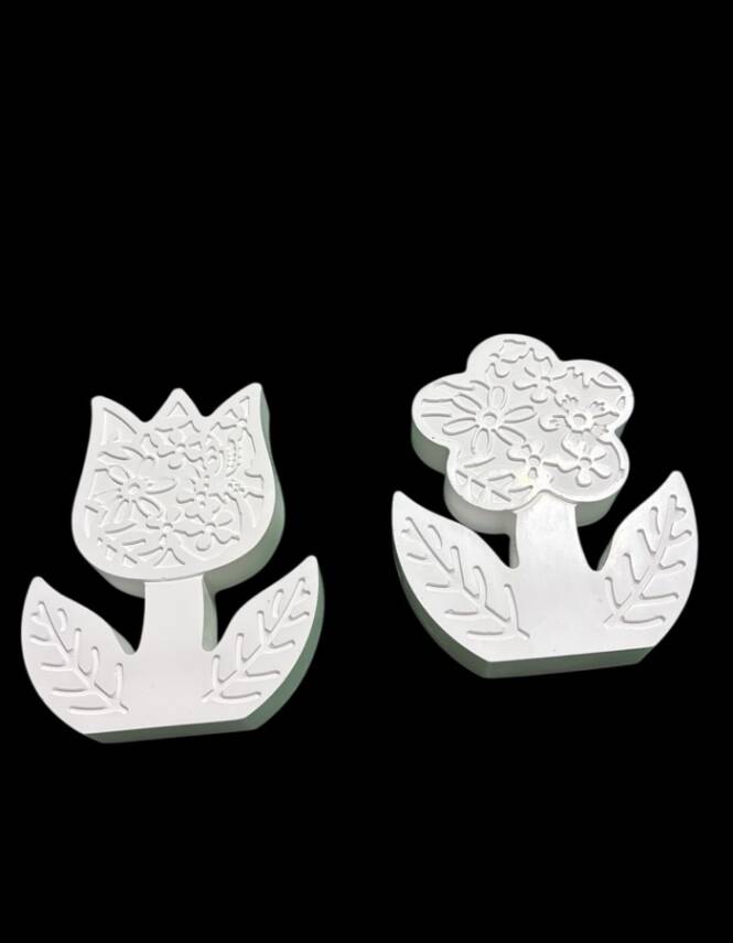 Taş Tozundan El Yapımı Çiçek Boyama Seti – 6 Renk Boya & Fırça | Çocuklar ve Yetişkinler Boyama Seti - 5