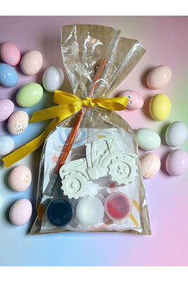 Taşıtlar Traktör Taş Boyama Seti | 10 Adet | Kendin Yap | Doğum Günü & Tatil Hediyesi - 2