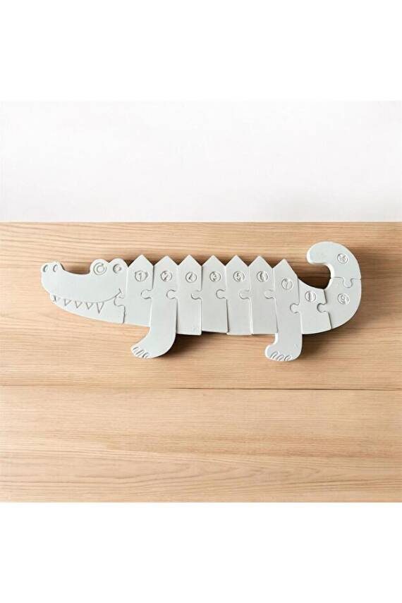 Timsah Puzzle Taş Boyama Seti | Anne & Çocuk Etkinliği | El Becerisi Geliştirici - 5