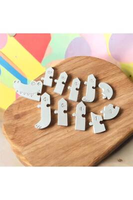 Timsah Puzzle Taş Boyama Seti | Anne & Çocuk Etkinliği | El Becerisi Geliştirici - 4