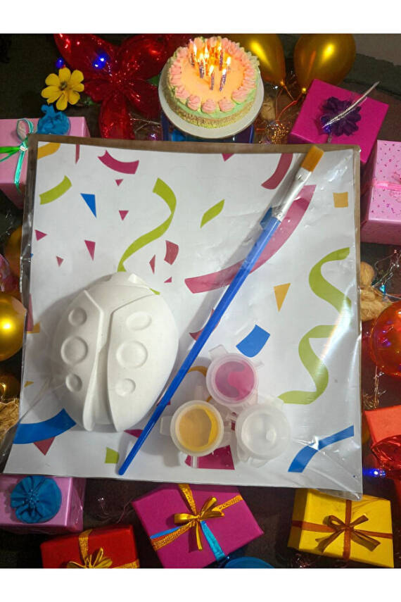 UĞUR BÖCEĞİ / boyayın seti, kendin yap, dıy, doğum günü hediyesi, tatil hediyesi, 10 ADET - 4